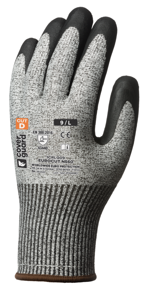 Gants EUROCUT N560 CUT D. HPPE J13 end. Nitr.
