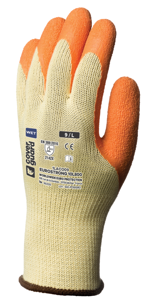 Gants EUROSTRONG 10L800 J10 end. latex
