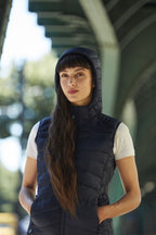 Bodywarmer doudoune à capuche amovible IDAHO Femme