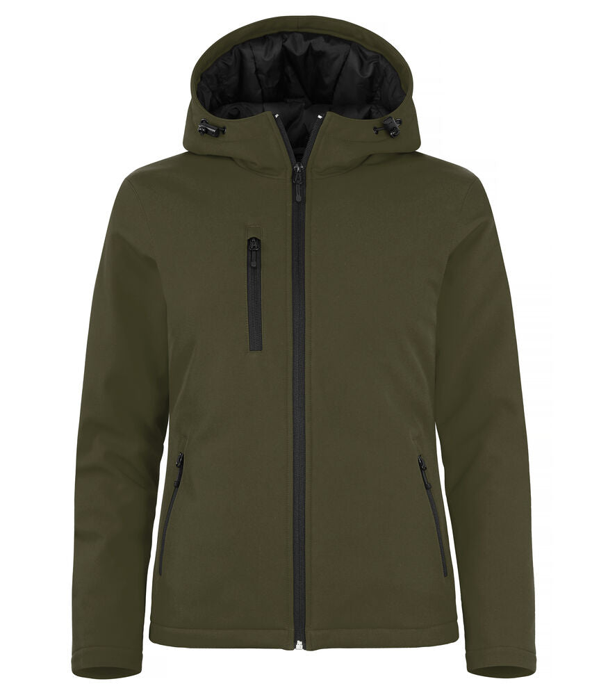 Padded Softshell Hoody Femme (Veste à Capuche Matelassée Coupe-Vent et Déperlante)