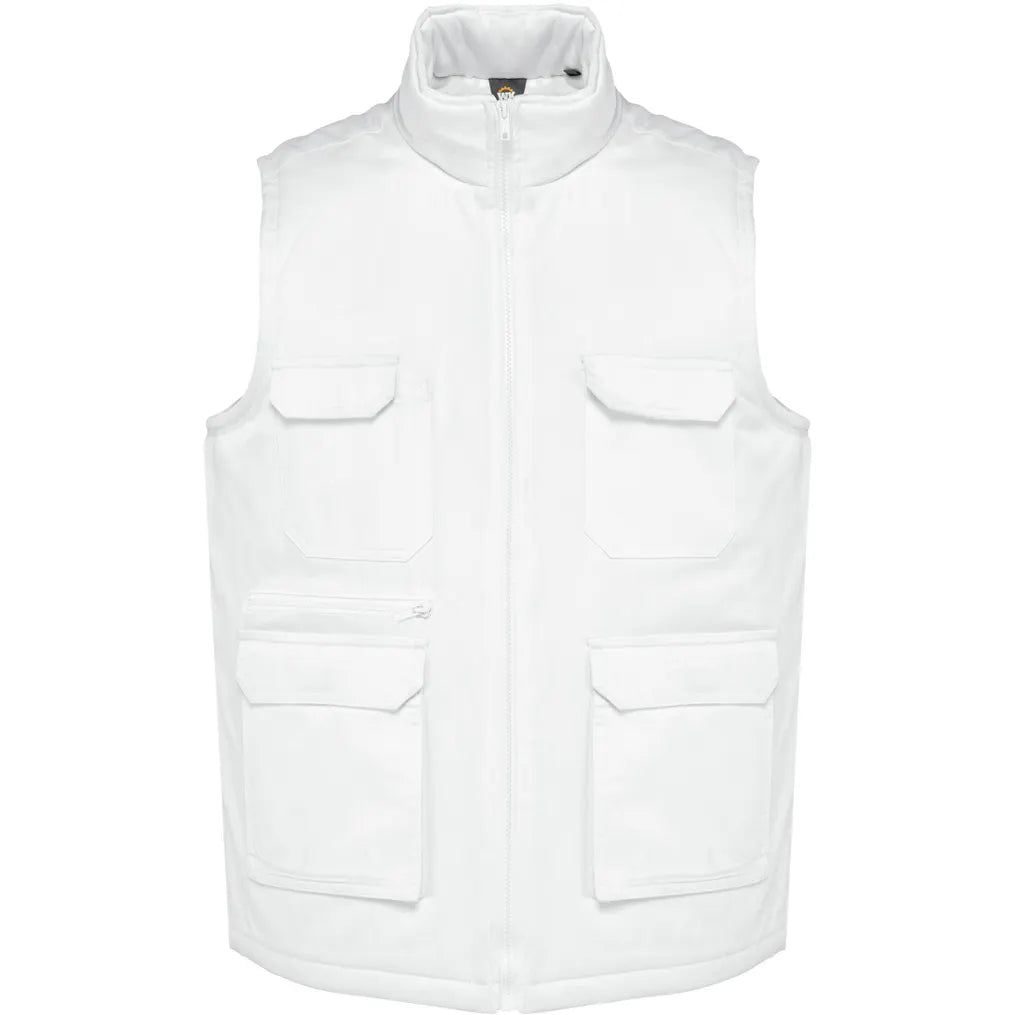 Gilet polycoton multipoches rembourré WK607