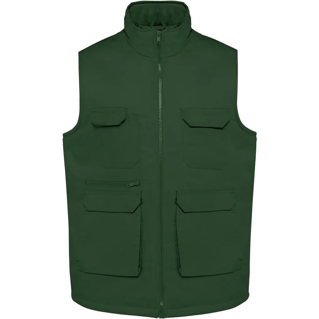 Gilet polycoton multipoches rembourré WK607