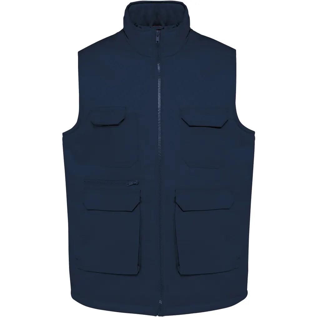 Gilet polycoton multipoches rembourré WK607