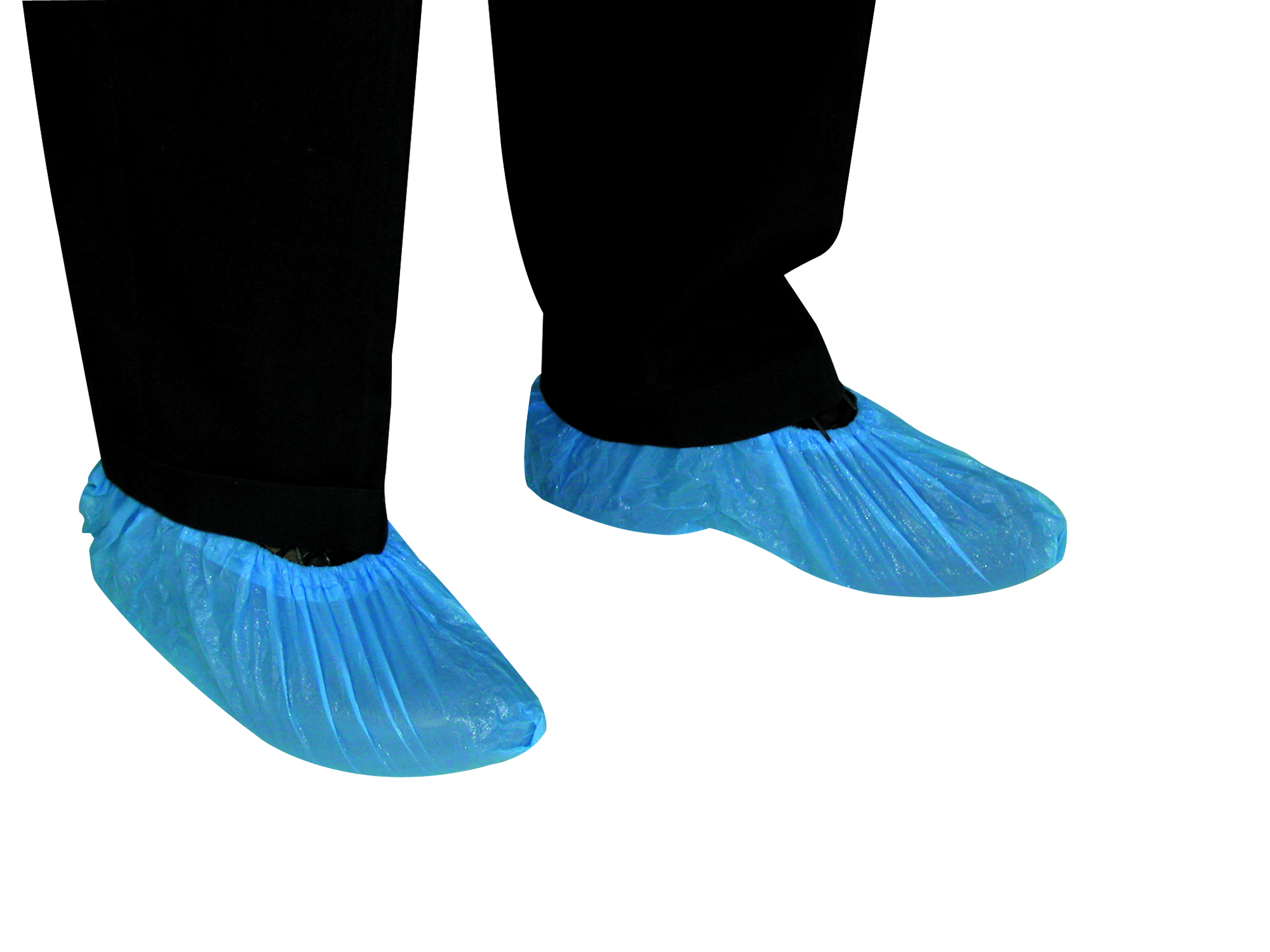 Couvre chaussures polyéthylène (100 pièces) Bleu Taille unique