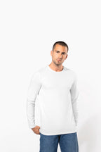 T-shirt col rond manches longues homme