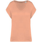 T-shirt écoresponsable col V femme