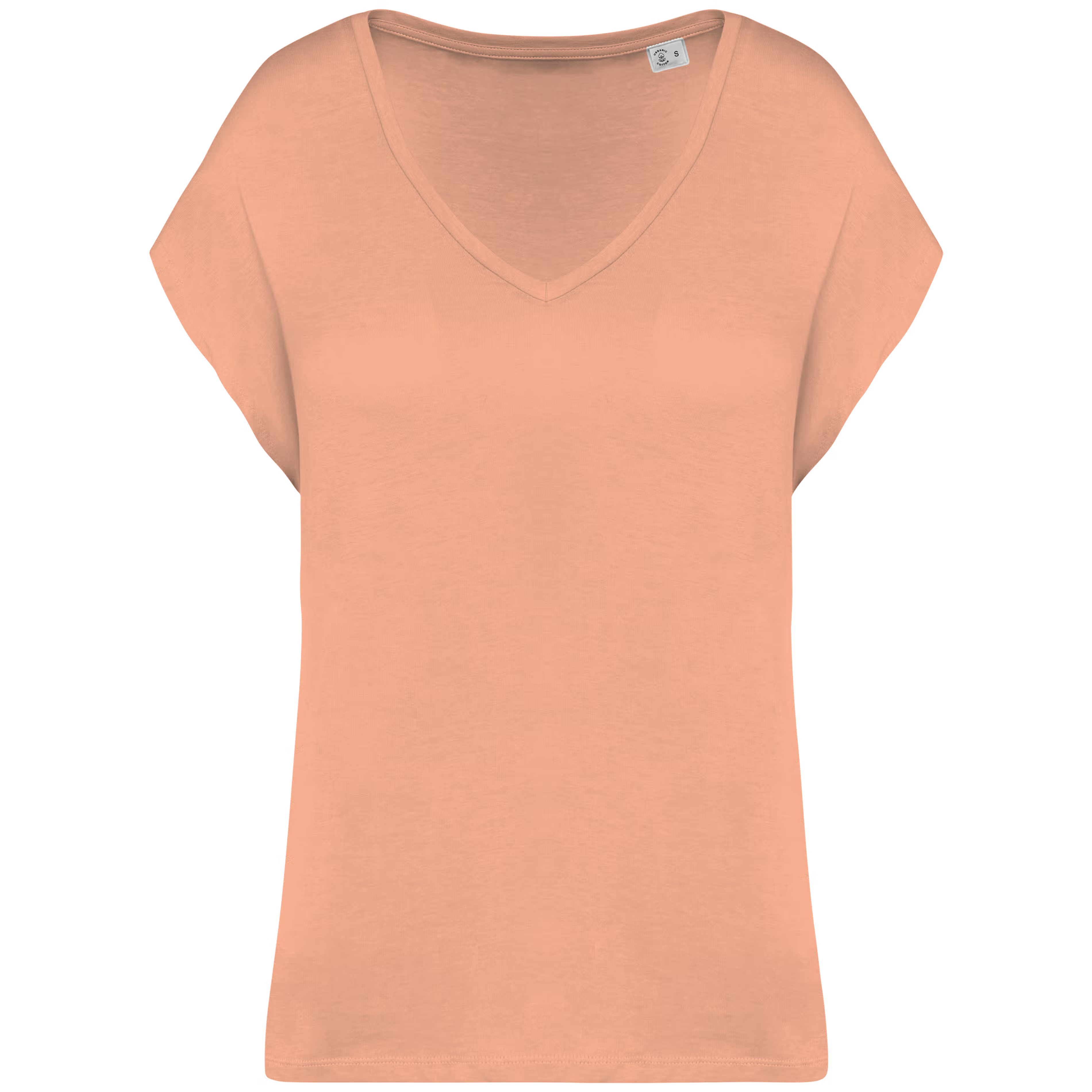 T-shirt écoresponsable col V femme