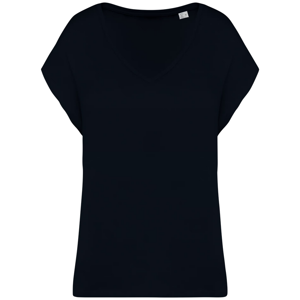 T-shirt écoresponsable col V femme