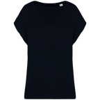 T-shirt écoresponsable col V femme