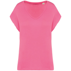 T-shirt écoresponsable col V femme