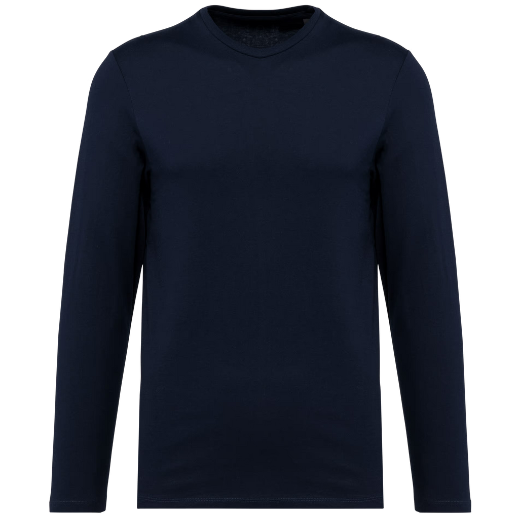 T-shirt Supima® col rond manches longues homme