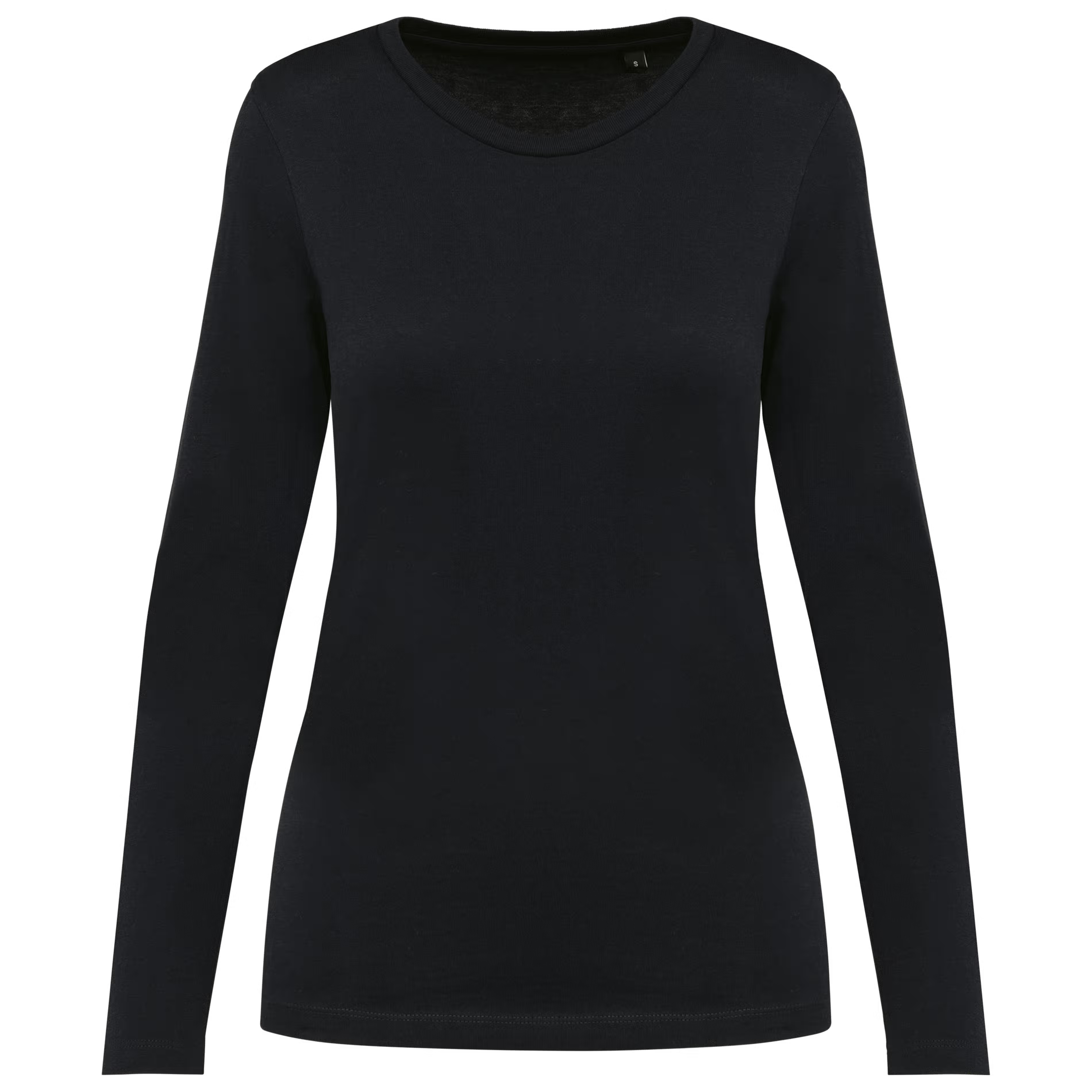 T-shirt Supima® col rond manches longues femme
