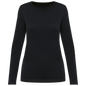 T-shirt Supima® col rond manches longues femme