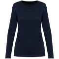 T-shirt Supima® col rond manches longues femme