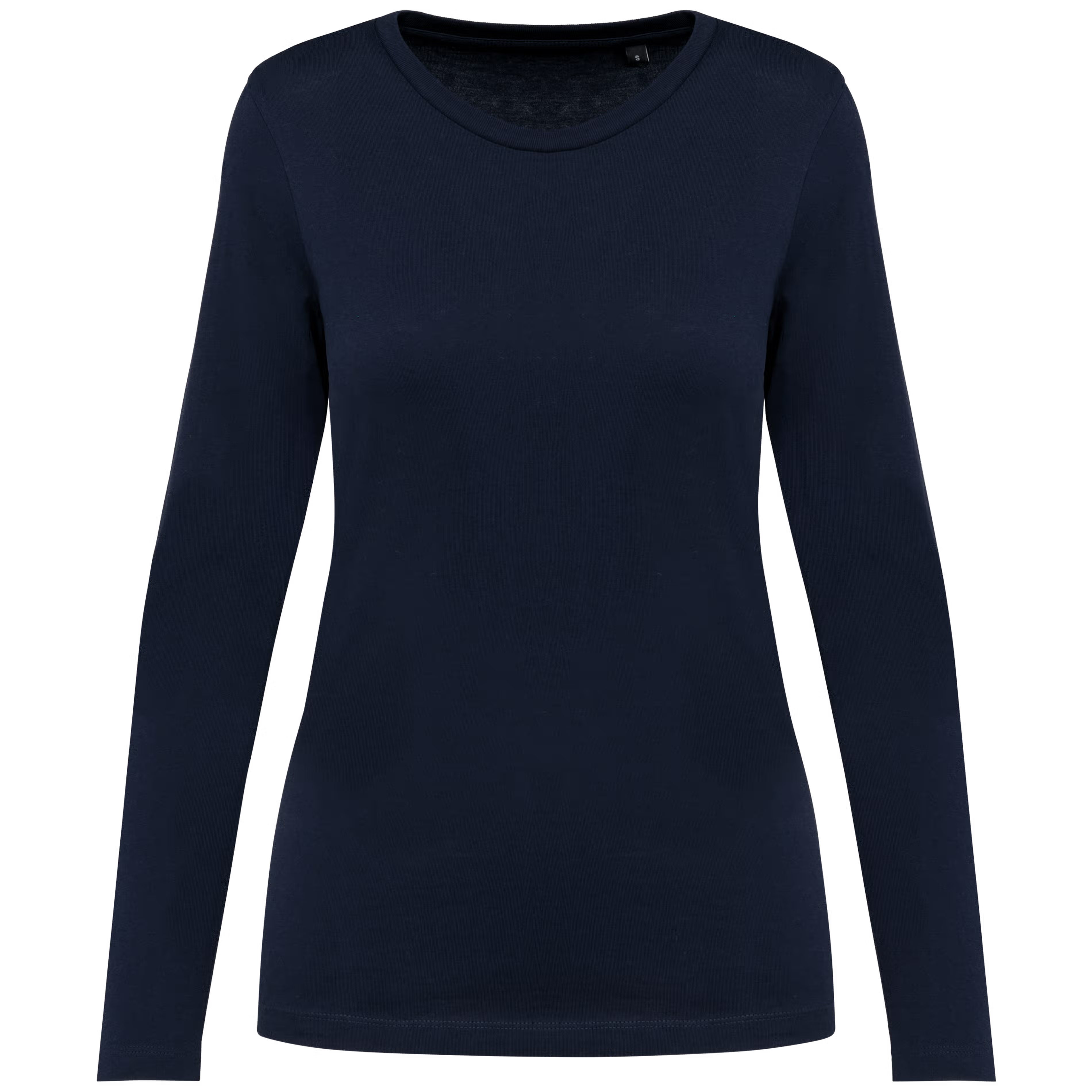 T-shirt Supima® col rond manches longues femme