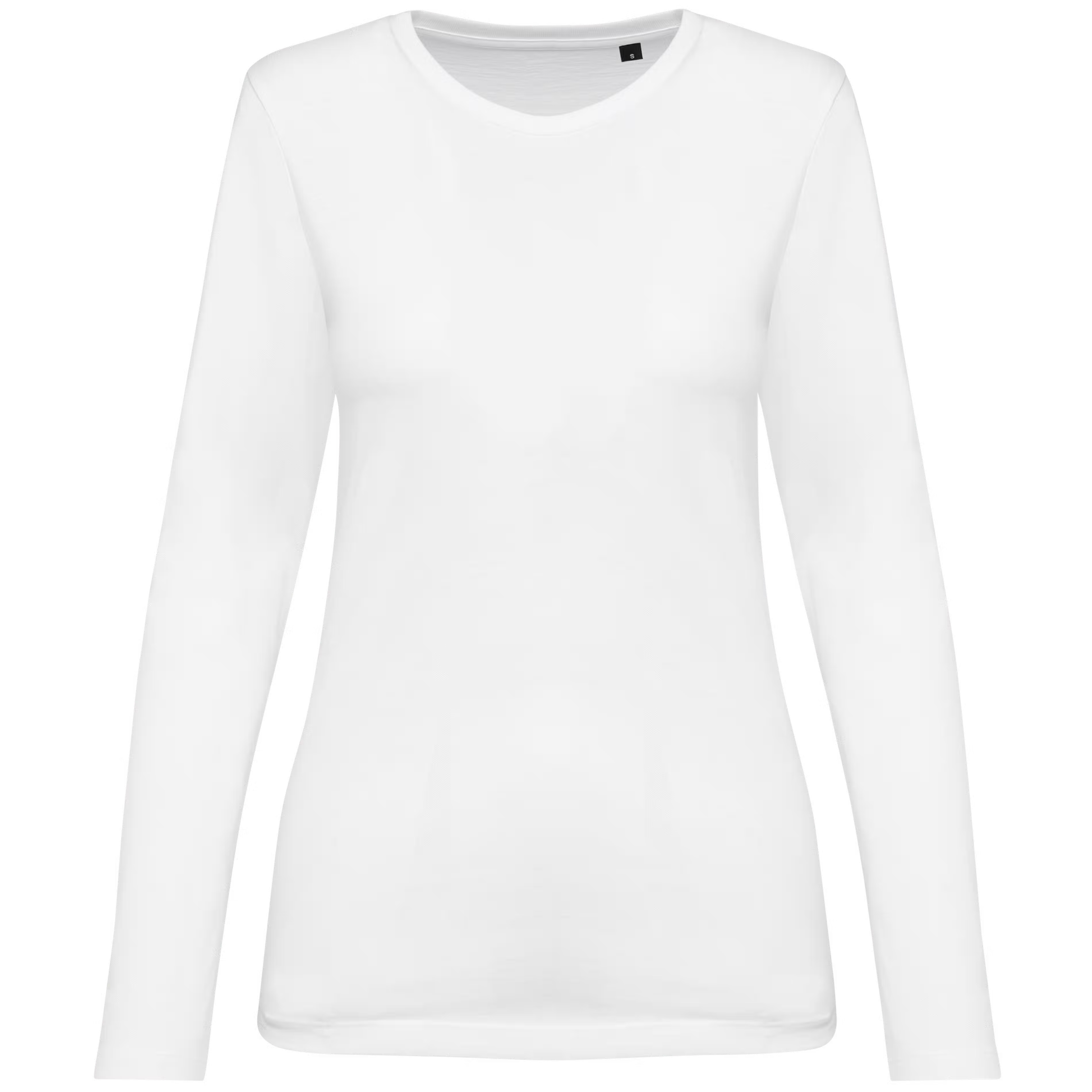 T-shirt Supima® col rond manches longues femme