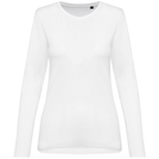 T-shirt Supima® col rond manches longues femme