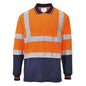 Polo bicolore manches longues S279