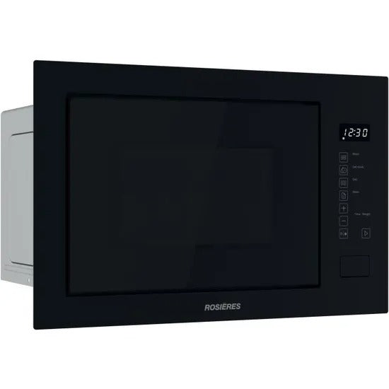 Micro-ondes Gril encastrable - ROSIERES - RO38FL7N25LWB - Noir - 25L - Reconditionné – Très bon état