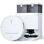 Aspirateur Robot avec Station - 21000Pa - Brosse latérale et serpillière - ECOVACS T50 OMNI White Gen2 - Reconditionné – Très bon état