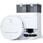 Aspirateur Robot avec Station - 21000Pa - Brosse latérale et serpillière - ECOVACS T50 OMNI White Gen2 - Reconditionné – Très bon état
