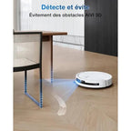 Aspirateur Robot avec Station - 21000Pa - Brosse latérale et serpillière - ECOVACS T50 OMNI White Gen2 - Reconditionné – Très bon état