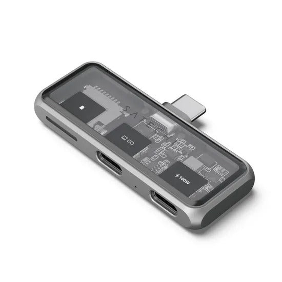 Hub USB 3.2 - SATECHI - Mobile XR 100W - Lecteur Micro SD - Support 4K - Compact et léger