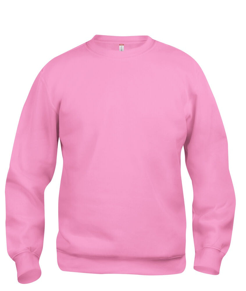 Sweat-shirt Rose Basic Roundnec