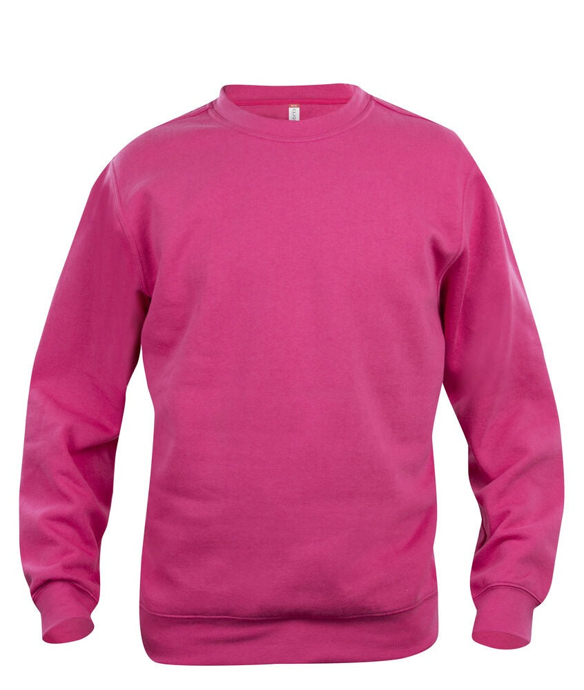 Sweat-shirt Rose Basic Roundnec