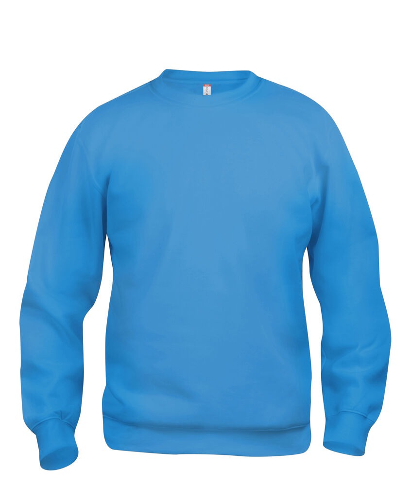 Sweat-shirt Bleu Basic Roundnec