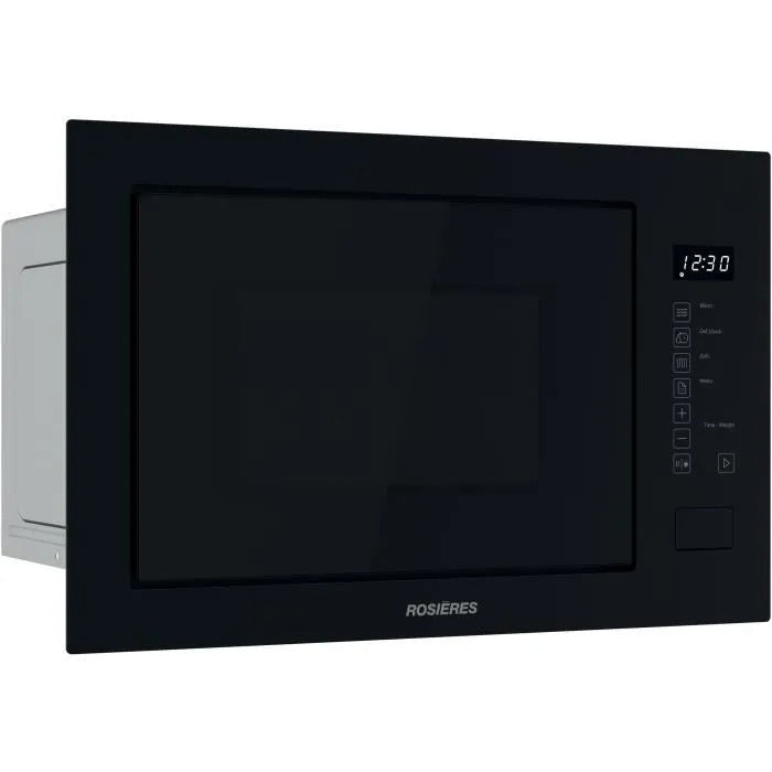 Micro-ondes Gril encastrable - ROSIERES - RO38FL7N25LWB - Noir - 25L - Reconditionné – Très bon état
