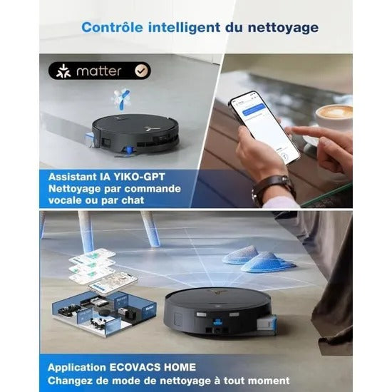 Aspirateur Robot Laveur Ultra fin - Ecovacs Deebot X9 Pro Omni  - 16600Pa -  Reconditionné – Très bon état
