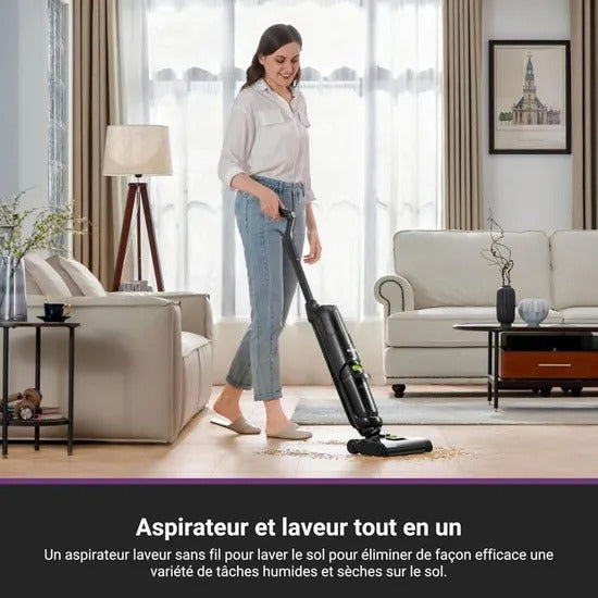Aspirateur Laveur sans Fil pour Sols Durs - Autonettoyant -  Eureka New400 - Reconditionné – Très bon état