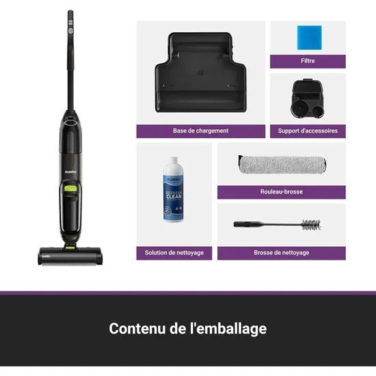 Aspirateur Laveur sans Fil pour Sols Durs - Autonettoyant -  Eureka New400 - Reconditionné – Très bon état