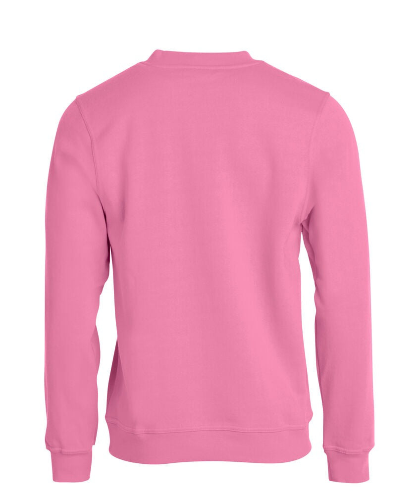 Sweat-shirt Rose Basic Roundnec