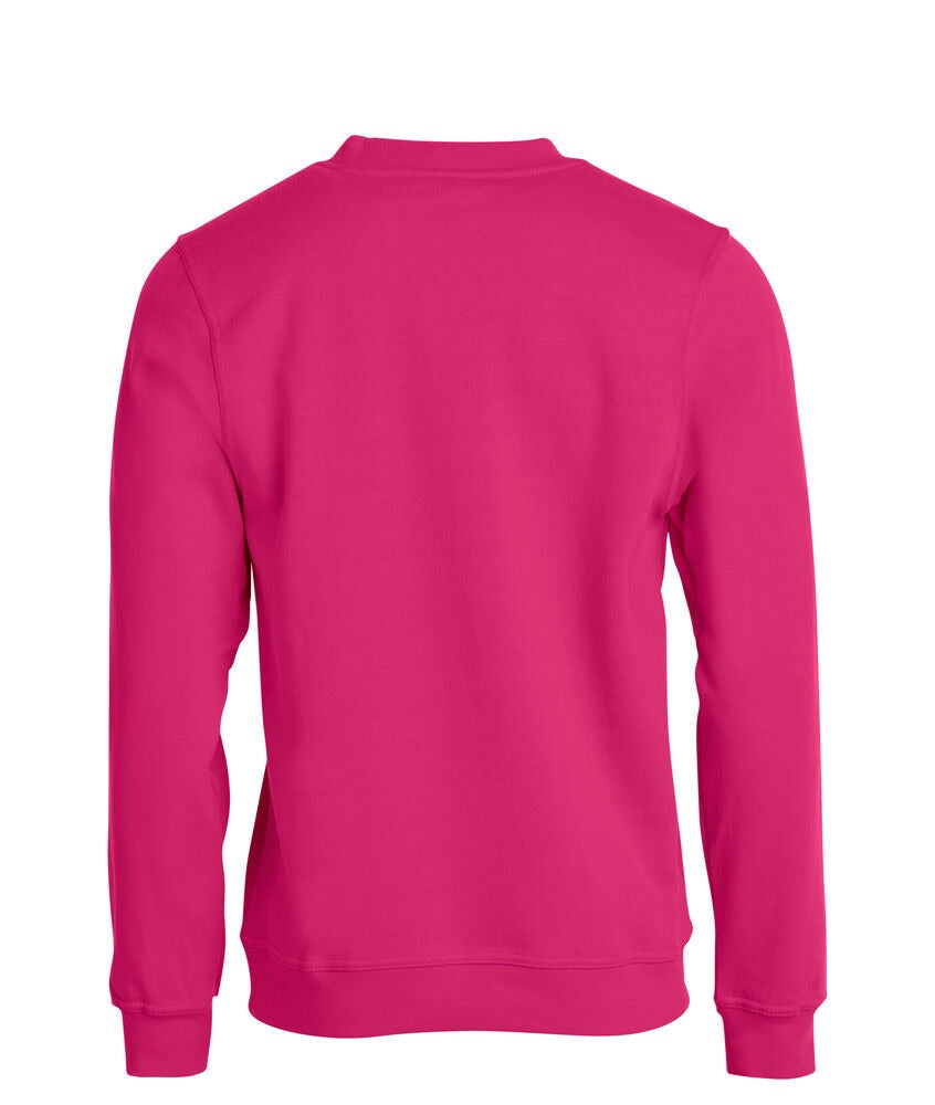 Sweat-shirt Rose Basic Roundnec