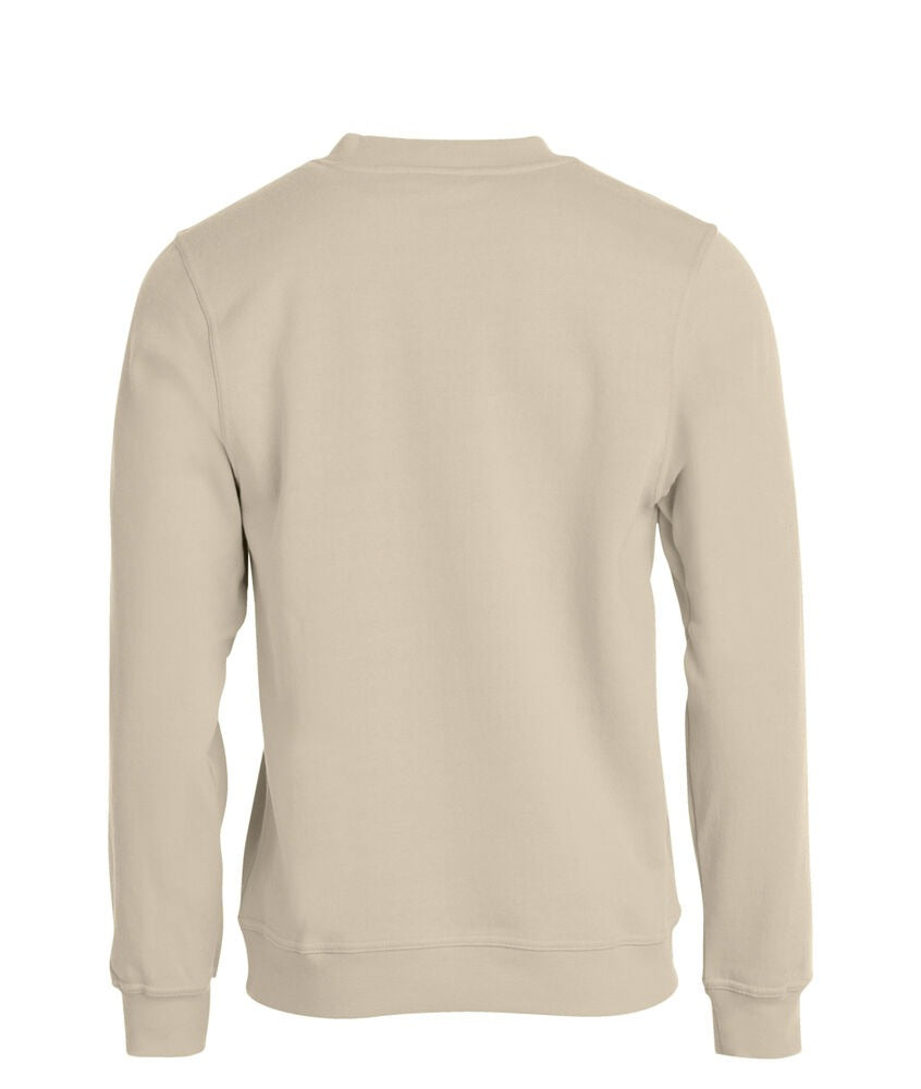 Sweat-shirt Beige Basic Roundnec