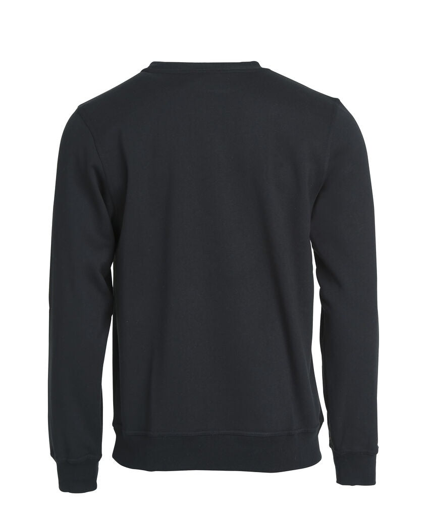 Sweat-shirt Noir Basic Roundnec