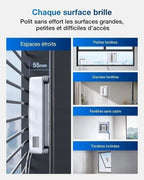 Mini Robot de Nettoyage de vitres, Double Buses avec pulvérisation ultrasonique, ECOVACS WINBOT - Reconditionné – Très bon état