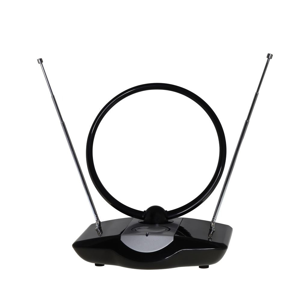ANTENNE INTERIEURE AMPLIFIEE  - TV / TNT -  Accsup - NOIRE