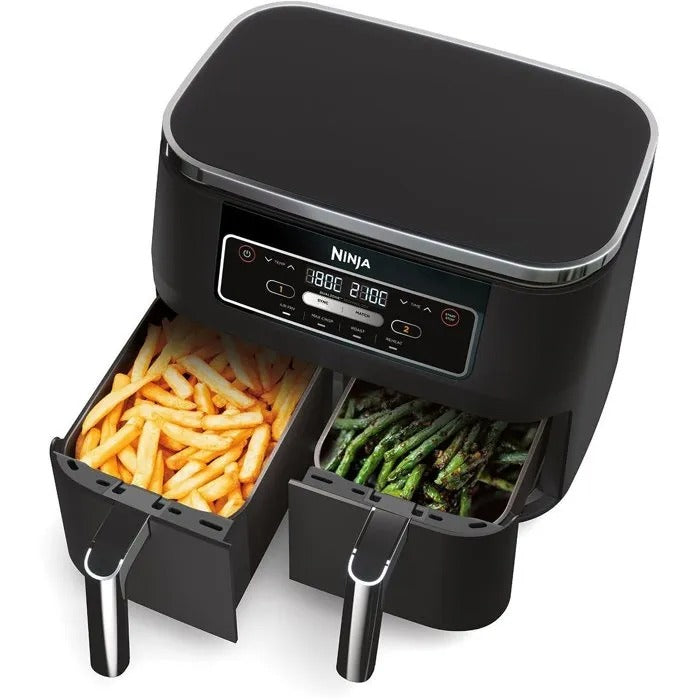 Friteuse sans huile NINJA - Foodi AF200EU - Capacité 7,6L - Double cuve  - 2400W - Reconditionné – Très bon état