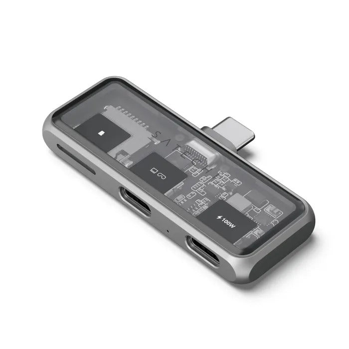 Hub USB 3.2 - SATECHI - Mobile XR 100W - Lecteur Micro SD - Support 4K - Compact et léger