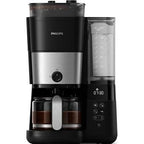 Cafetière Filtre Avec Broyeur Intégré - Philips - HD7888/01 -  10 Tasses - 1,25 L - Noir - Reconditionné – Très bon état