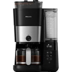 Cafetière Filtre Avec Broyeur Intégré - Philips - HD7888/01 -  10 Tasses - 1,25 L - Noir - Reconditionné – Très bon état