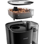 Cafetière Filtre Avec Broyeur Intégré - Philips - HD7888/01 -  10 Tasses - 1,25 L - Noir - Reconditionné – Très bon état