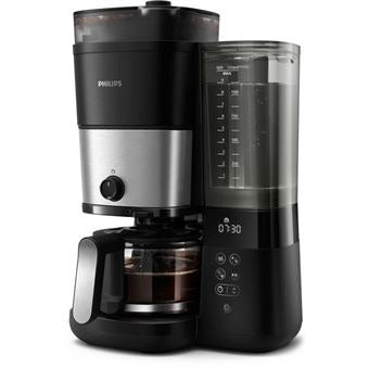Cafetière Filtre Avec Broyeur Intégré - Philips - HD7888/01 -  10 Tasses - 1,25 L - Noir - Reconditionné – Très bon état