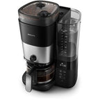 Cafetière Filtre Avec Broyeur Intégré - Philips - HD7888/01 -  10 Tasses - 1,25 L - Noir - Reconditionné – Très bon état