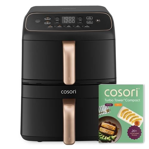 Friteuse sans huile Cosori - Turbo Tower Compact - 8.6L - 2630Watts - Reconditionné – Très bon état
