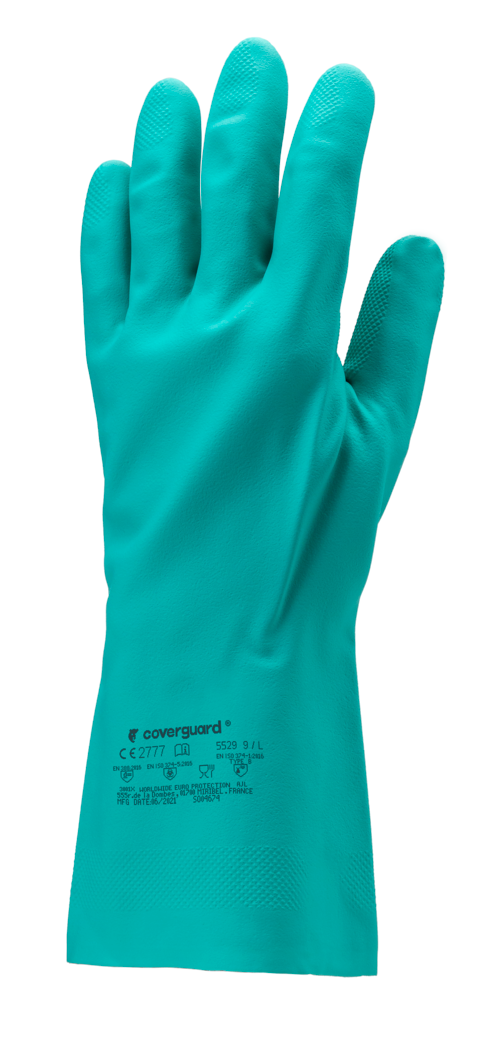 Gants EUROCHEM 5530 nitrile ép 0.46 mm 33cm